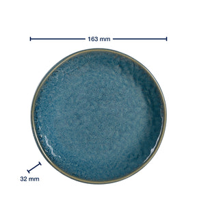 Keramikteller MATERA 16 cm blau