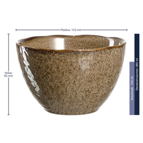 Keramikschale MATERA 15 cm beige