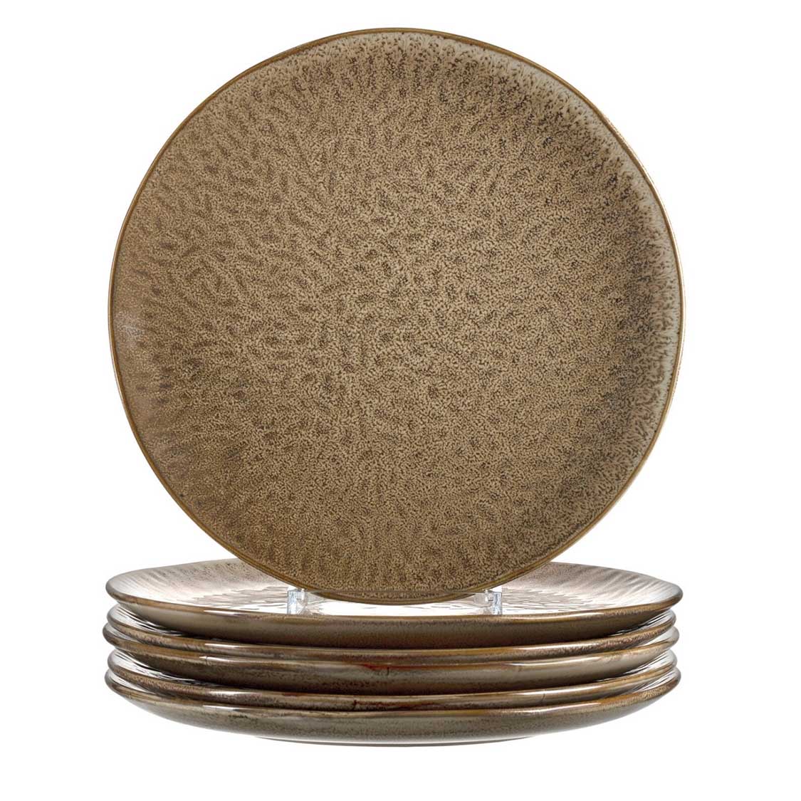 Keramikteller MATERA 27 cm beige 6er-Set