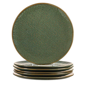 Keramikteller MATERA 27 cm grün 6er-Set