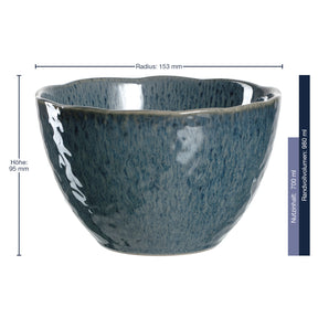 Keramikschale MATERA 15 cm blau