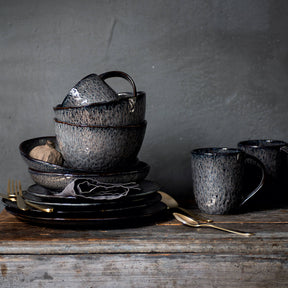 Keramikschale MATERA 15 cm anthrazit 6er-Set