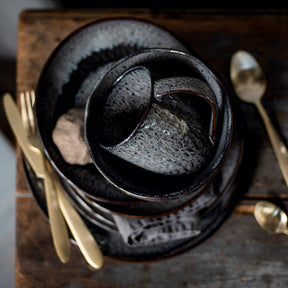 Keramikschale MATERA 15 cm anthrazit 6er-Set