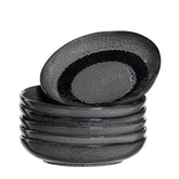 Keramikteller MATERA 21 cm anthrazit tief 6er-Set