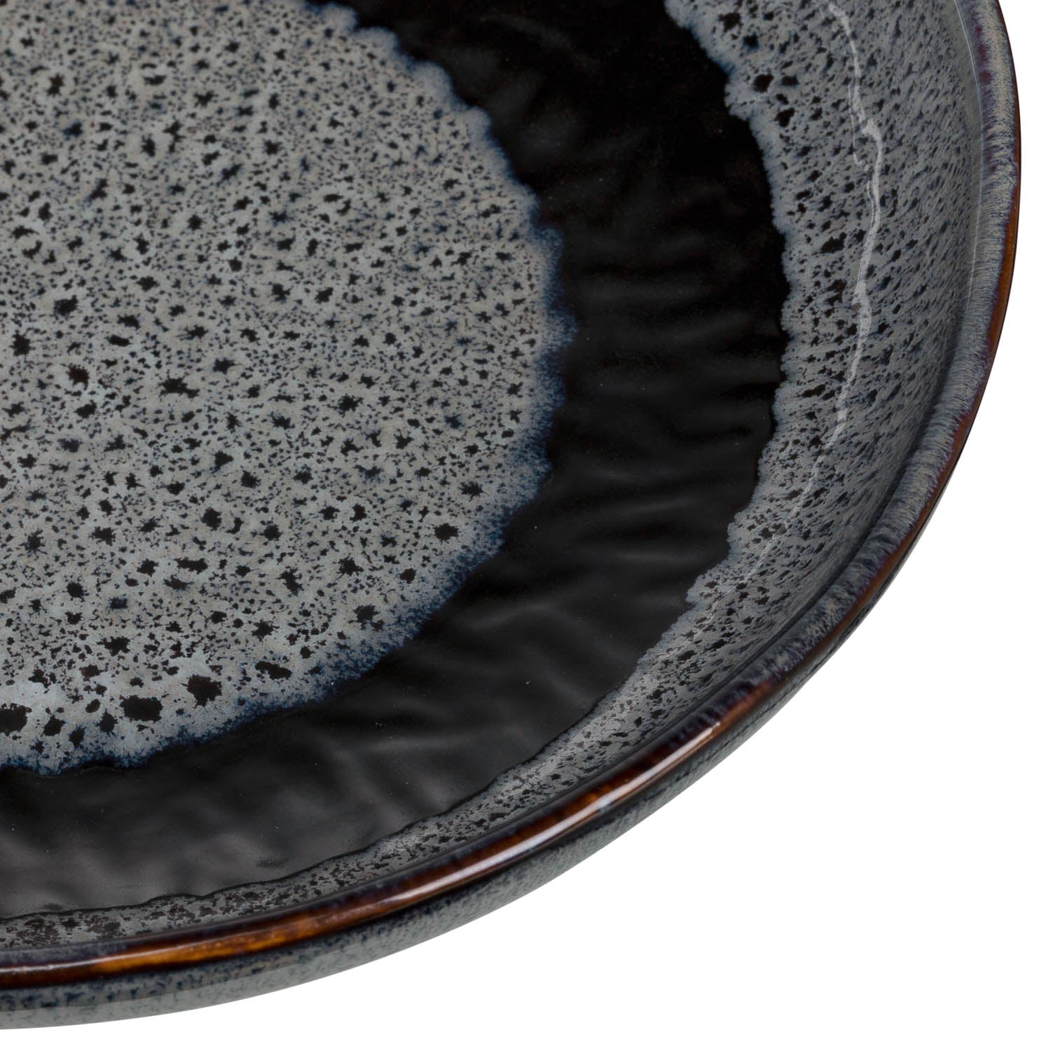 Keramikteller MATERA 21 cm anthrazit tief 6er-Set