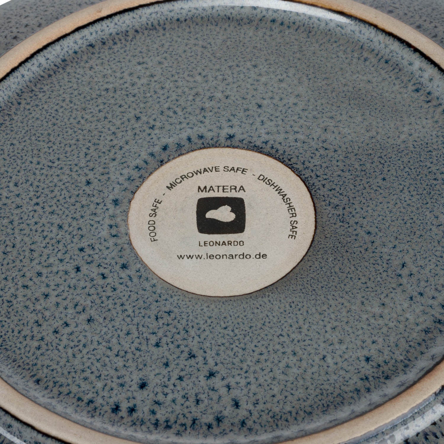 Keramikteller MATERA 21 cm anthrazit tief 6er-Set