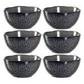 Keramikschale MATERA 12 cm anthrazit 6er-Set