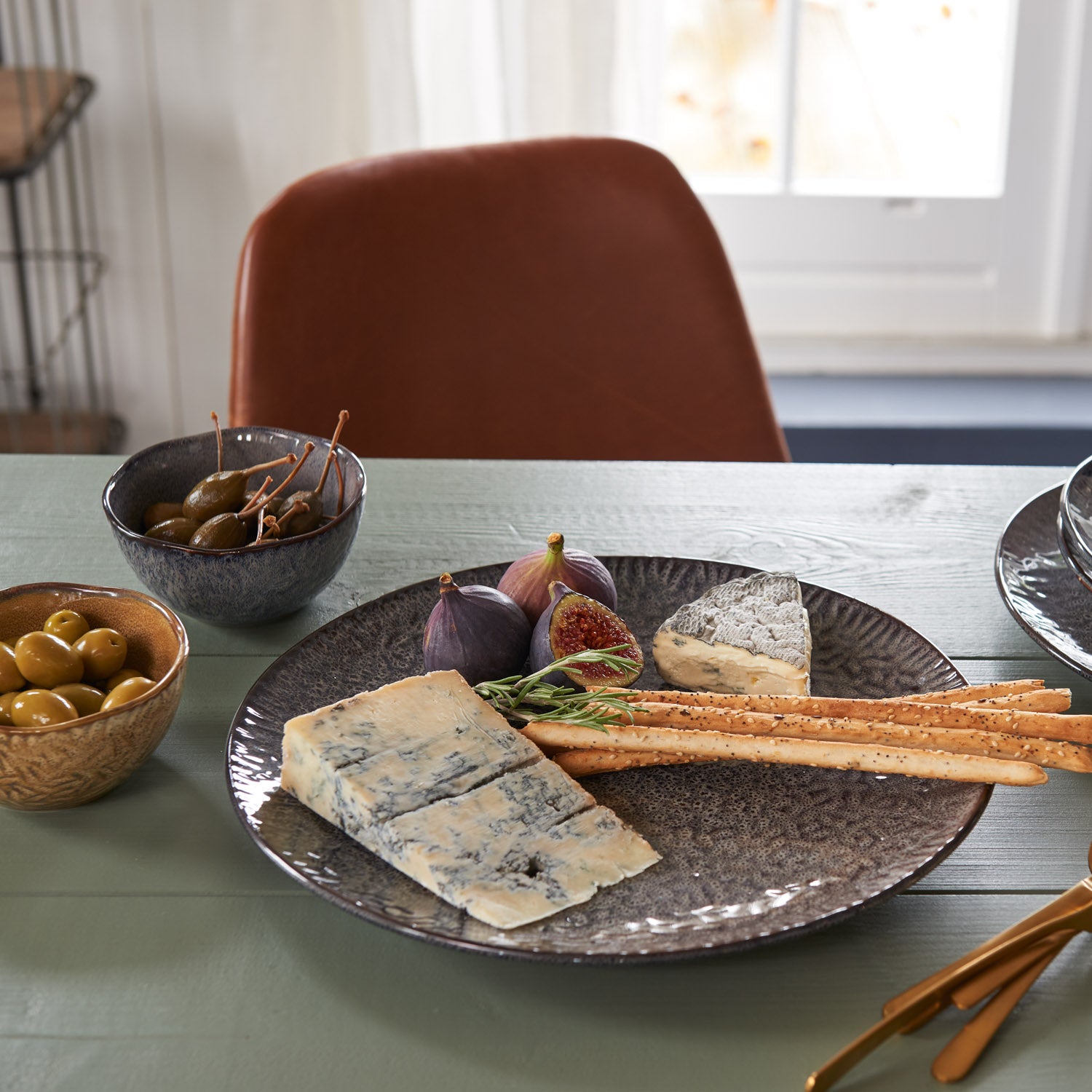 Keramikschale MATERA 12 cm anthrazit 6er-Set