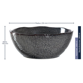 Keramikschale MATERA 24 cm anthrazit