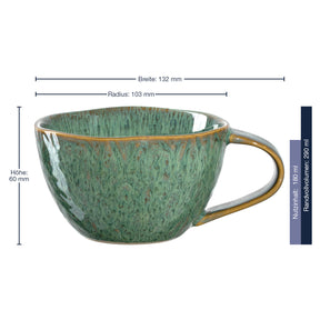Keramiktasse MATERA 290 ml grün