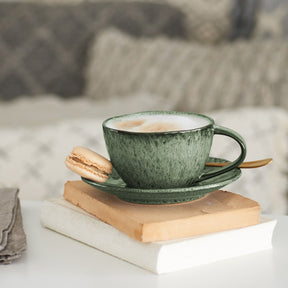 Keramiktasse MATERA 290 ml grün 4er-Set