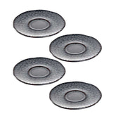 Keramikuntertasse MATERA 11 cm anthrazit 4er-Set