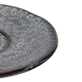 Keramikuntertasse MATERA 11 cm anthrazit 4er-Set