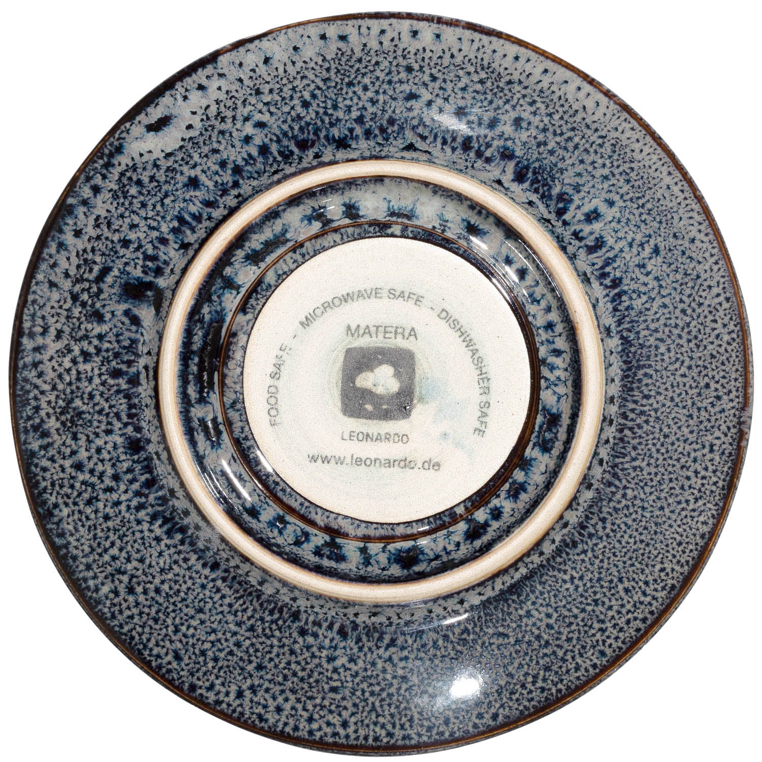 Keramikuntertasse MATERA 11 cm anthrazit 4er-Set