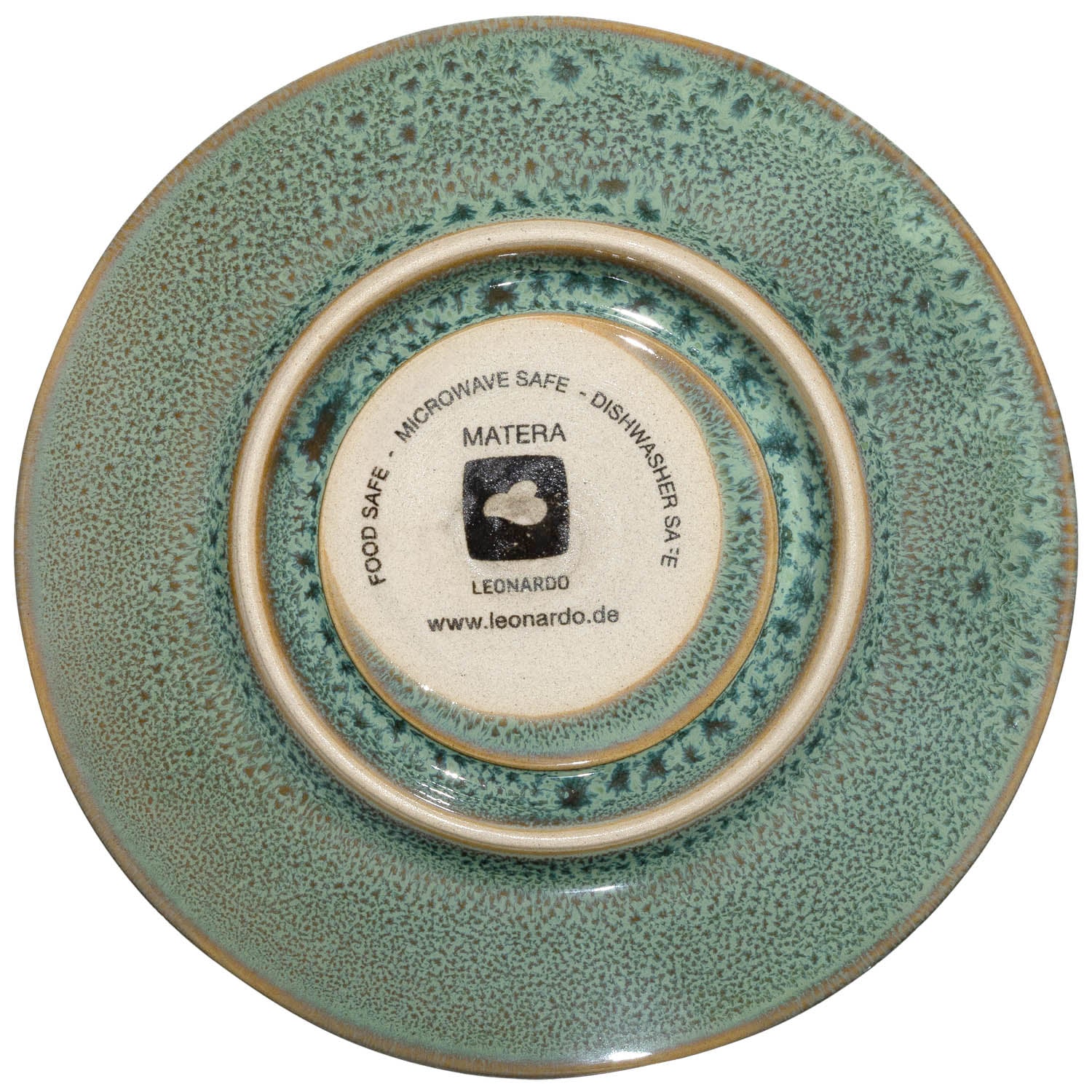 Keramikuntertasse MATERA 11 cm grün 4er-Set