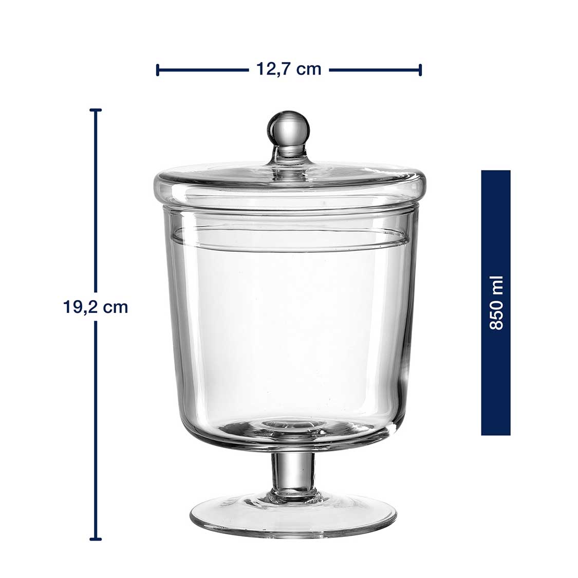 Dose auf Fuß POESIA 19 cm