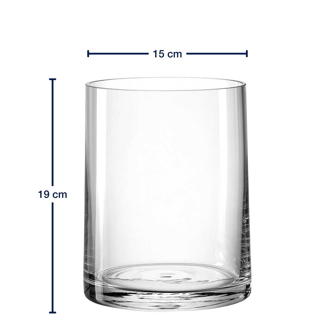 Glasvase NOVARA 19 cm klein – LEONARDO