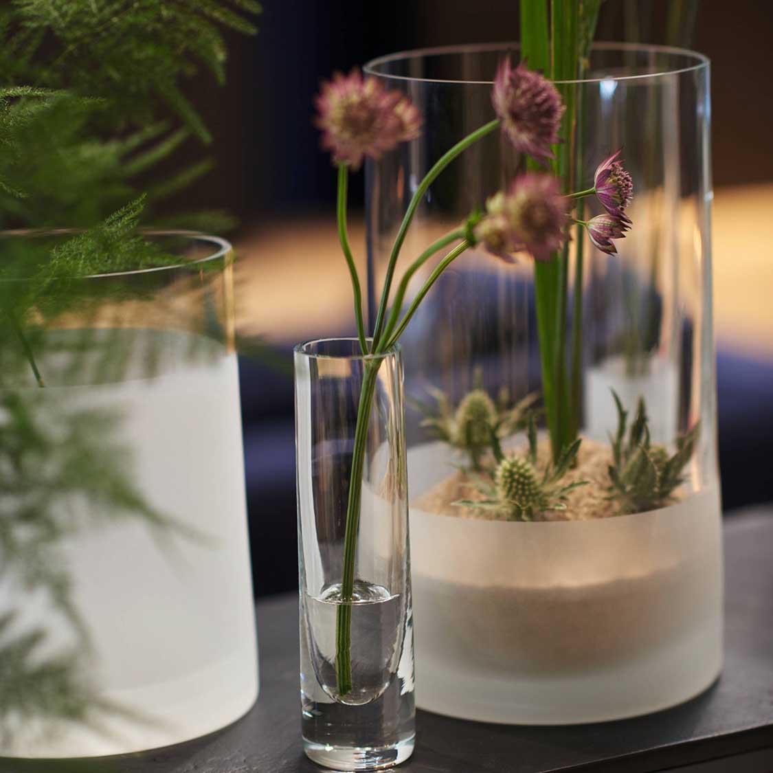 Vase NOVARA 19 cm satiniert