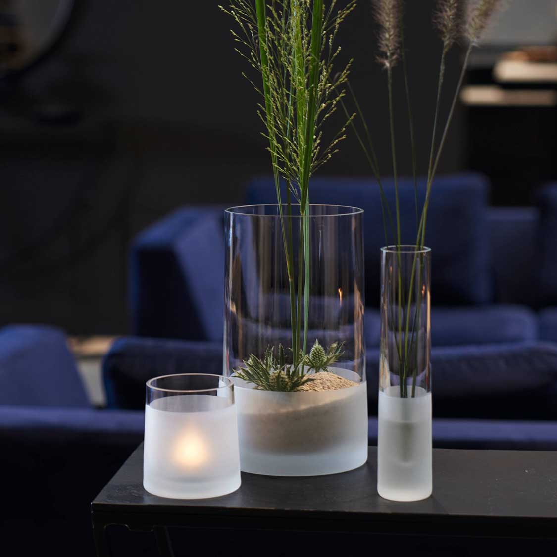 Vase NOVARA 26 cm satiniert