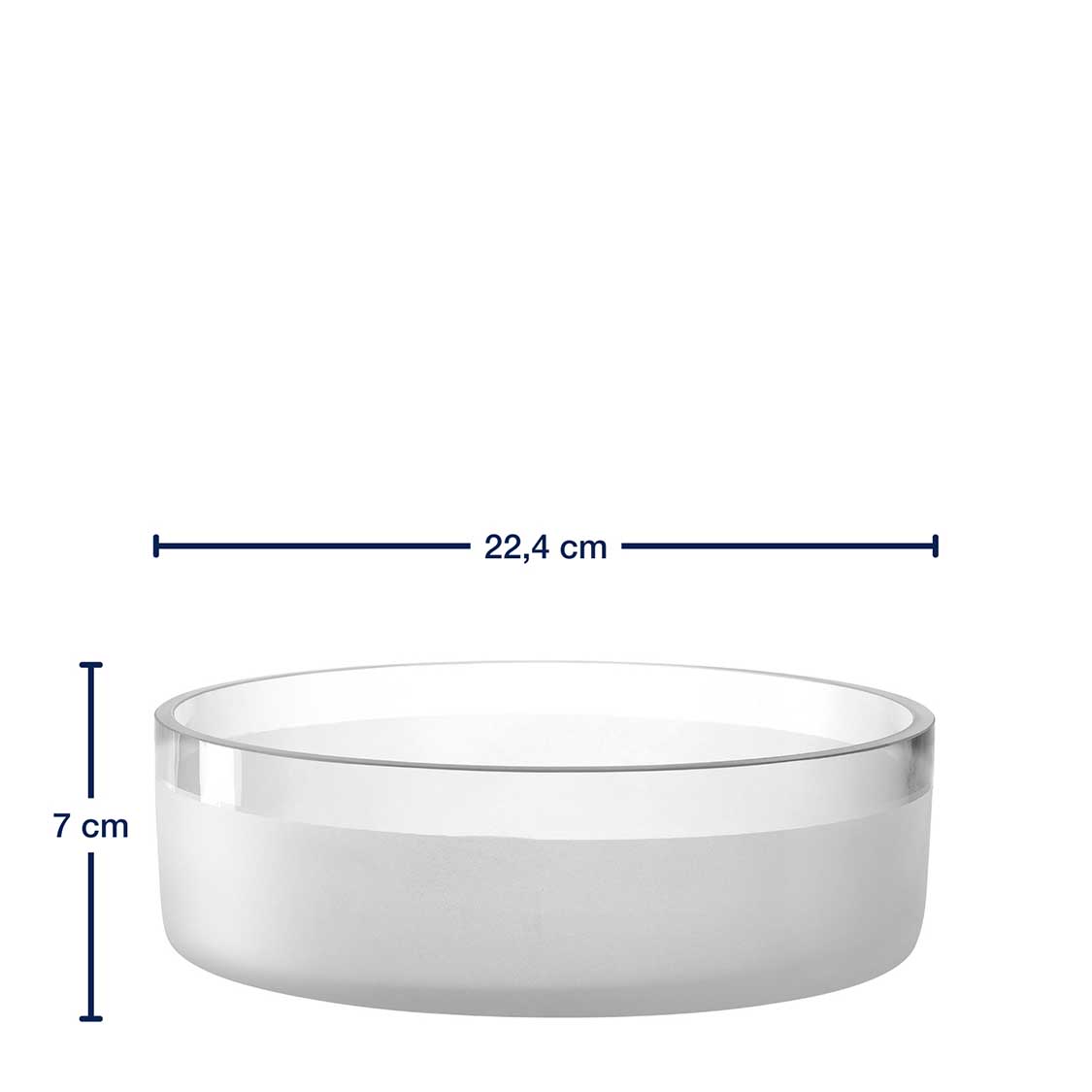 Schale NOVARA 23 cm satiniert