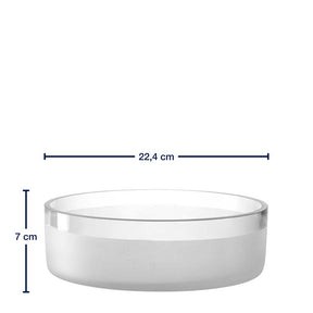 Schale NOVARA 23 cm satiniert