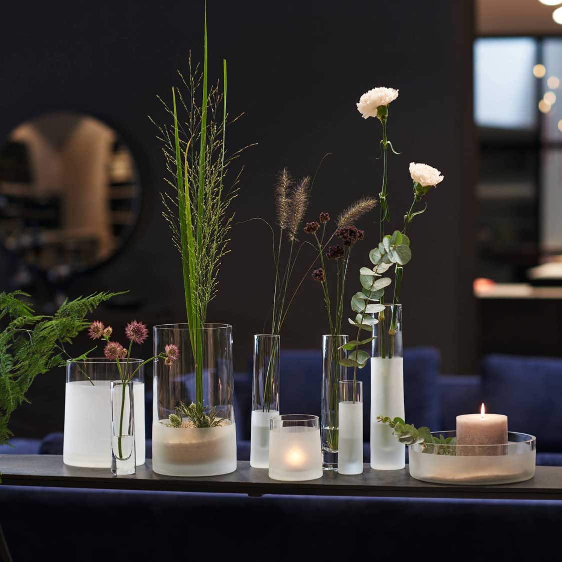 Solifleurvase NOVARA 24 cm satiniert