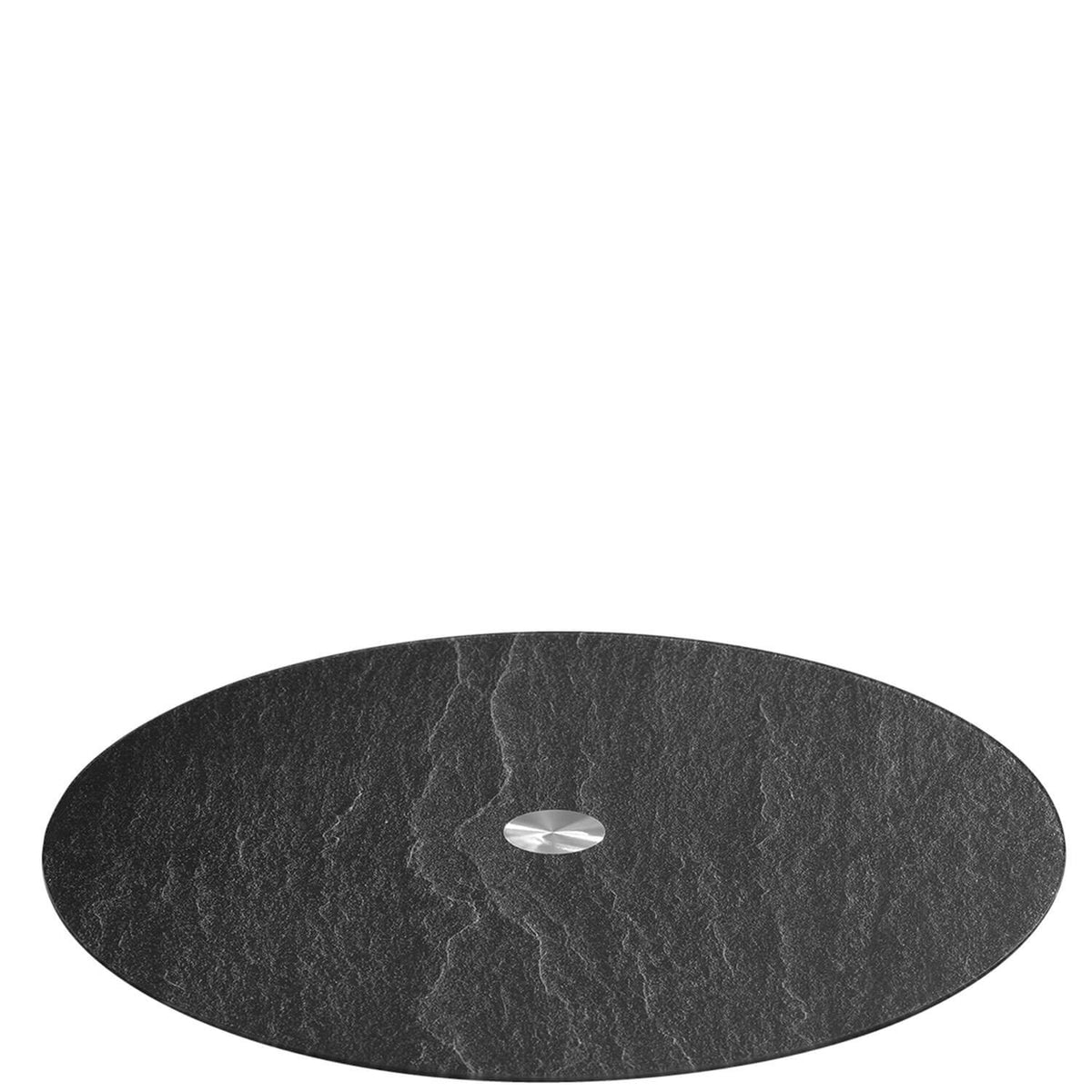 Platte TURN 32,5 cm schwarz Schieferoptic