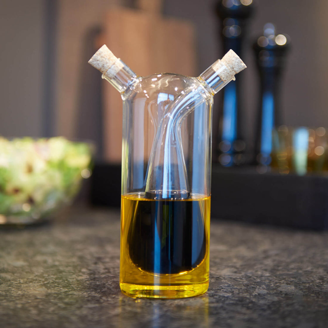 Herevin Farbige Öl Flasche 1ltr Ölspender Essigspender ÖlBehälter