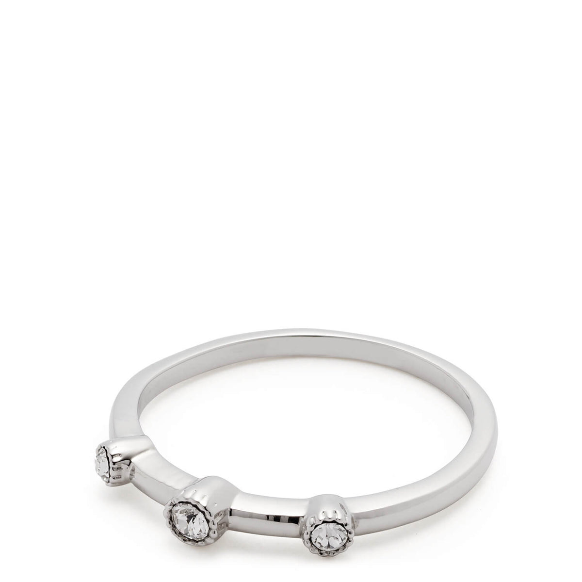 Ring MARIDA 16 CIAO mit drei Zirkonia-Steinen, silber glänzend