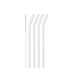 Glastrinkhalme CIAO 23 cm geknickt 4er-Set + Reinigungsbürste