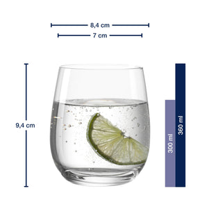 Trinkglas TIVOLI 360 ml 6er-Set