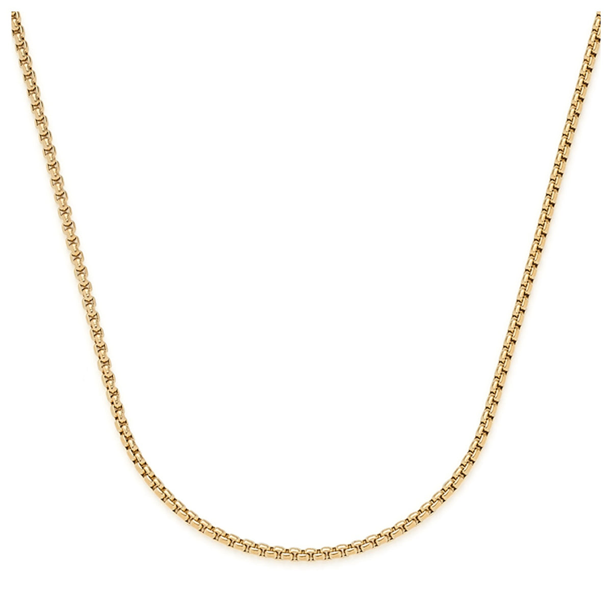 Halskette LIV 90 cm gold Clip & Mix aus Edelstahl, längliche Glieder aneinander gereiht