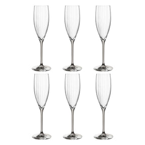Sektglas POESIA 250 ml grau 6er-Set