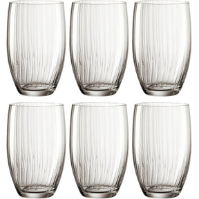 Trinkglas POESIA 460 ml grau 6er-Set