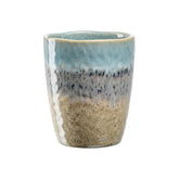 Keramikbecher MATERA 300 ml blau/anthrazit/beige