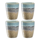Keramikbecher MATERA 300 ml blau/anthrazit/beige