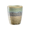 Keramikbecher MATERA 300 ml grün/anthrazit/beige