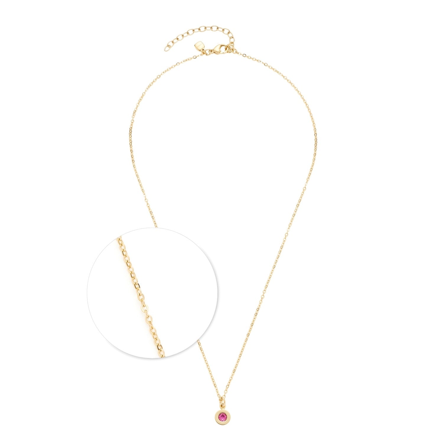 Halskette ISA 42 cm gold/pink Sommer Special