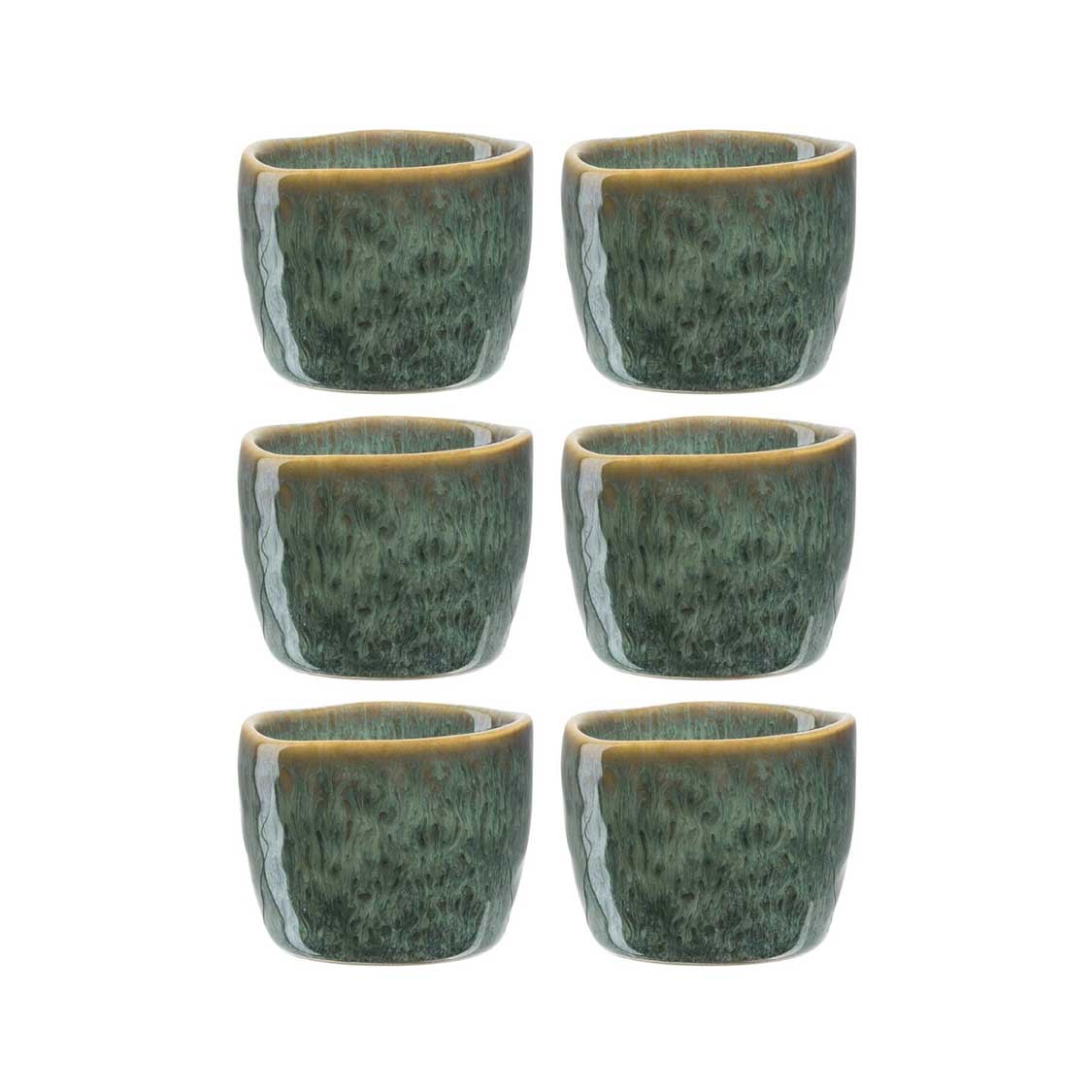 Eierbecher MATERA grün 6er-Set