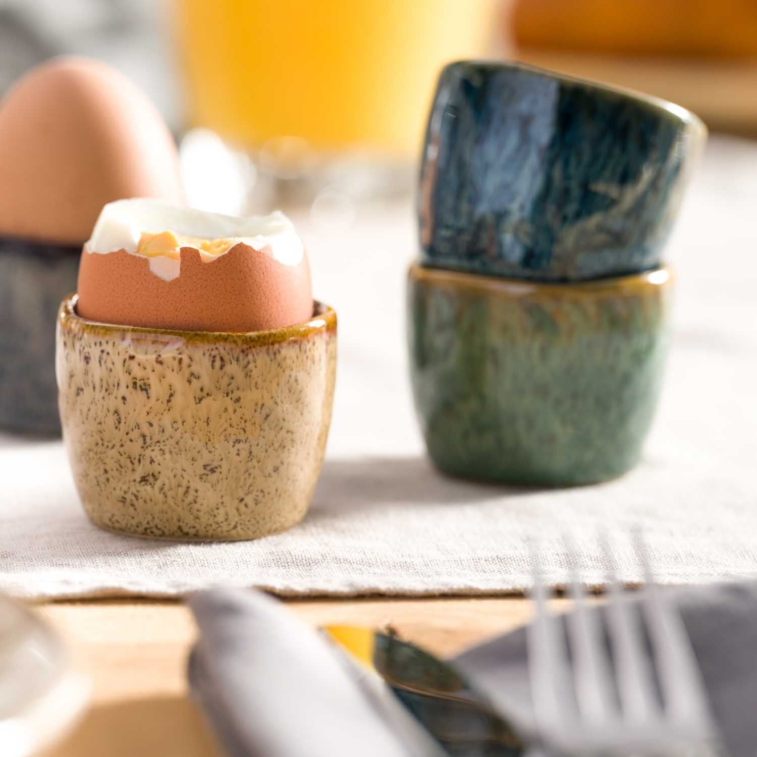 Eierbecher MATERA grün 6er-Set