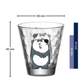 Kinderbecher BAMBINI OPTIC 215ml Panda 6er-Set