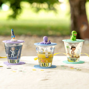 Trinkset BAMBINI AVVENTURA 3-teilig 215 ml Weltall