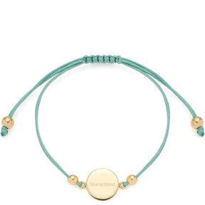 Armband MILA gold/ mint mit persönlicher Gravur
