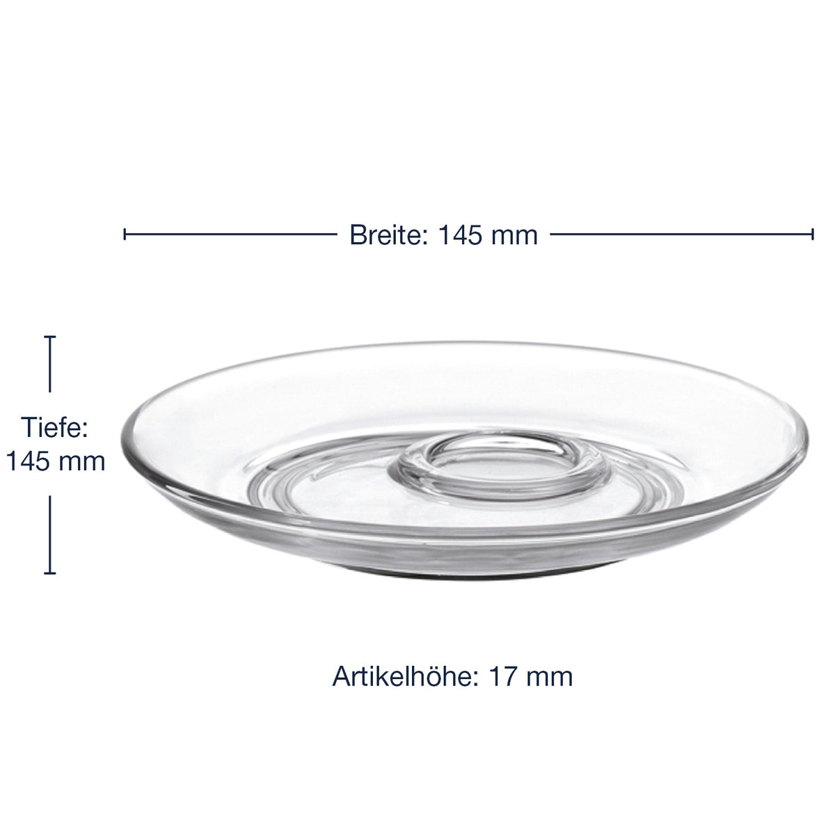 Massangaben zur Untertasse SENSO 15 cm