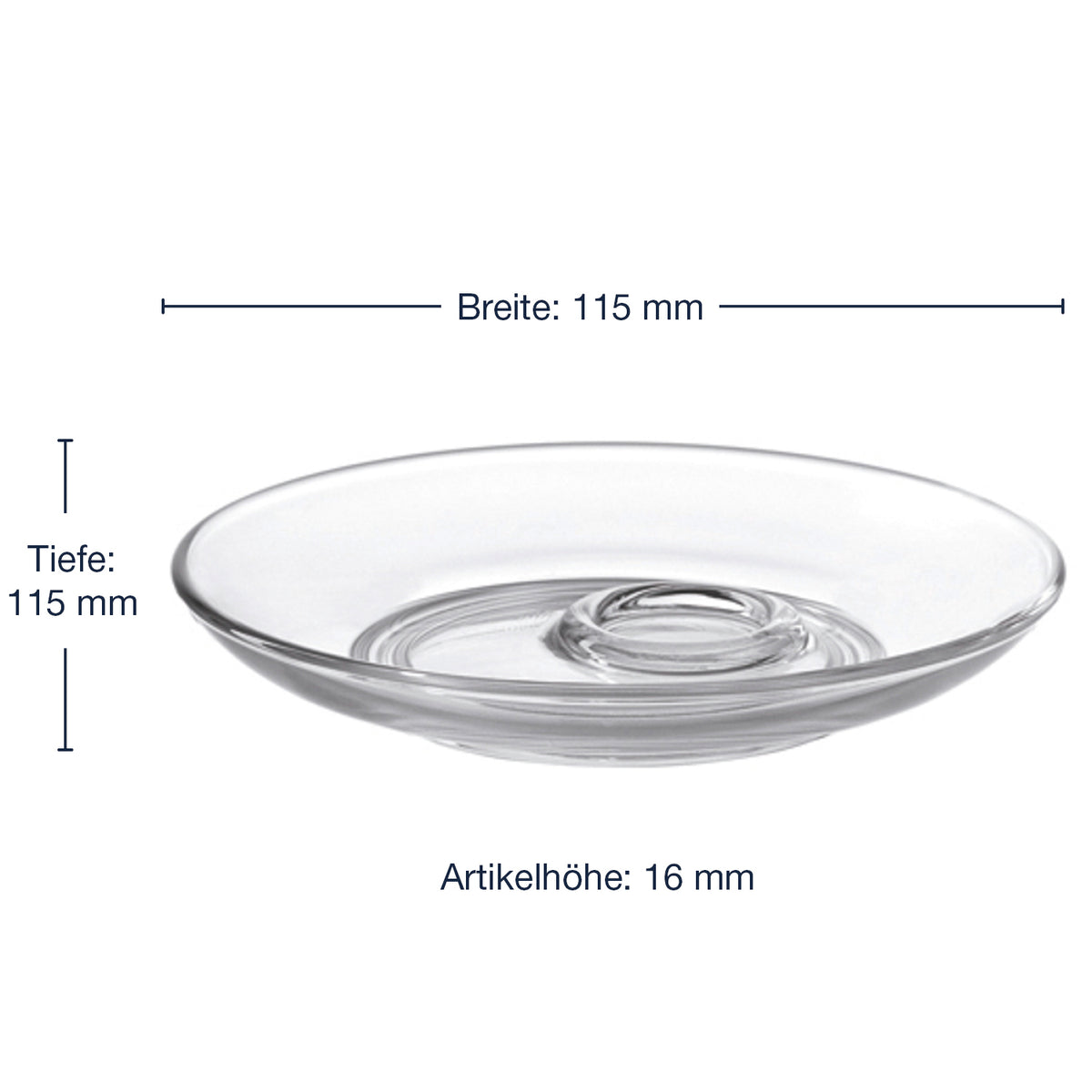 Messangaben zu Untertasse SENSO 12 cm