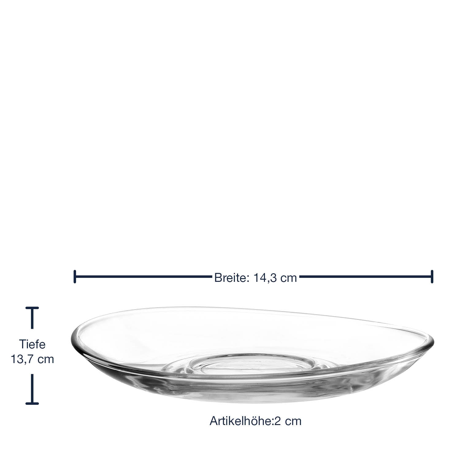 Untertasse NAPOLI 14 cm 6er-Set