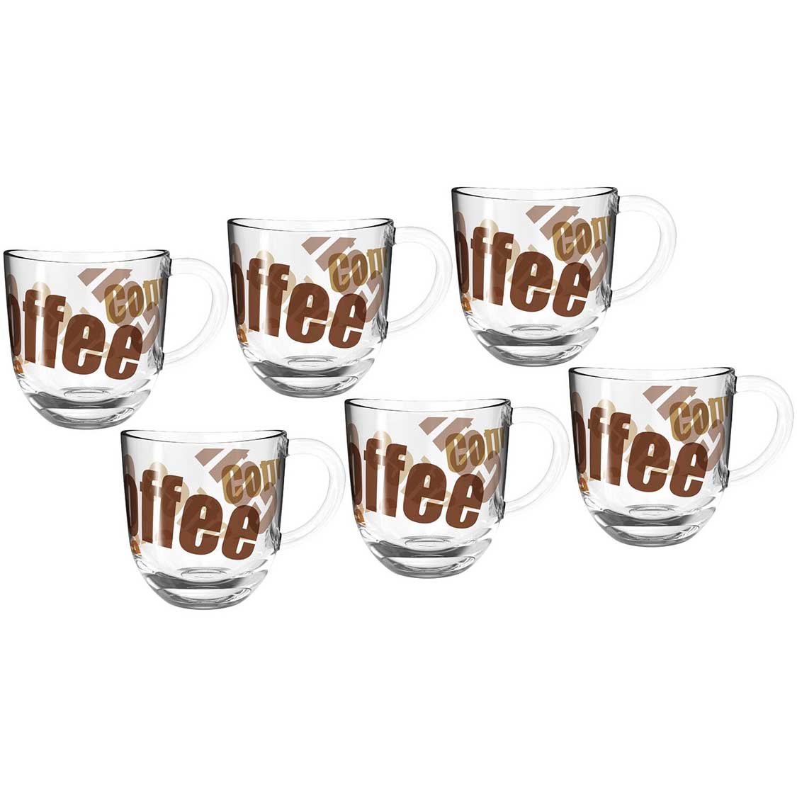 Tasse NAPOLI 280 ml 3farbig 6er-Set