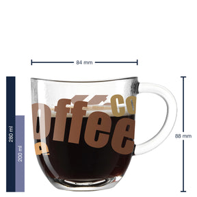 Tasse NAPOLI 280 ml 3farbig 6er-Set
