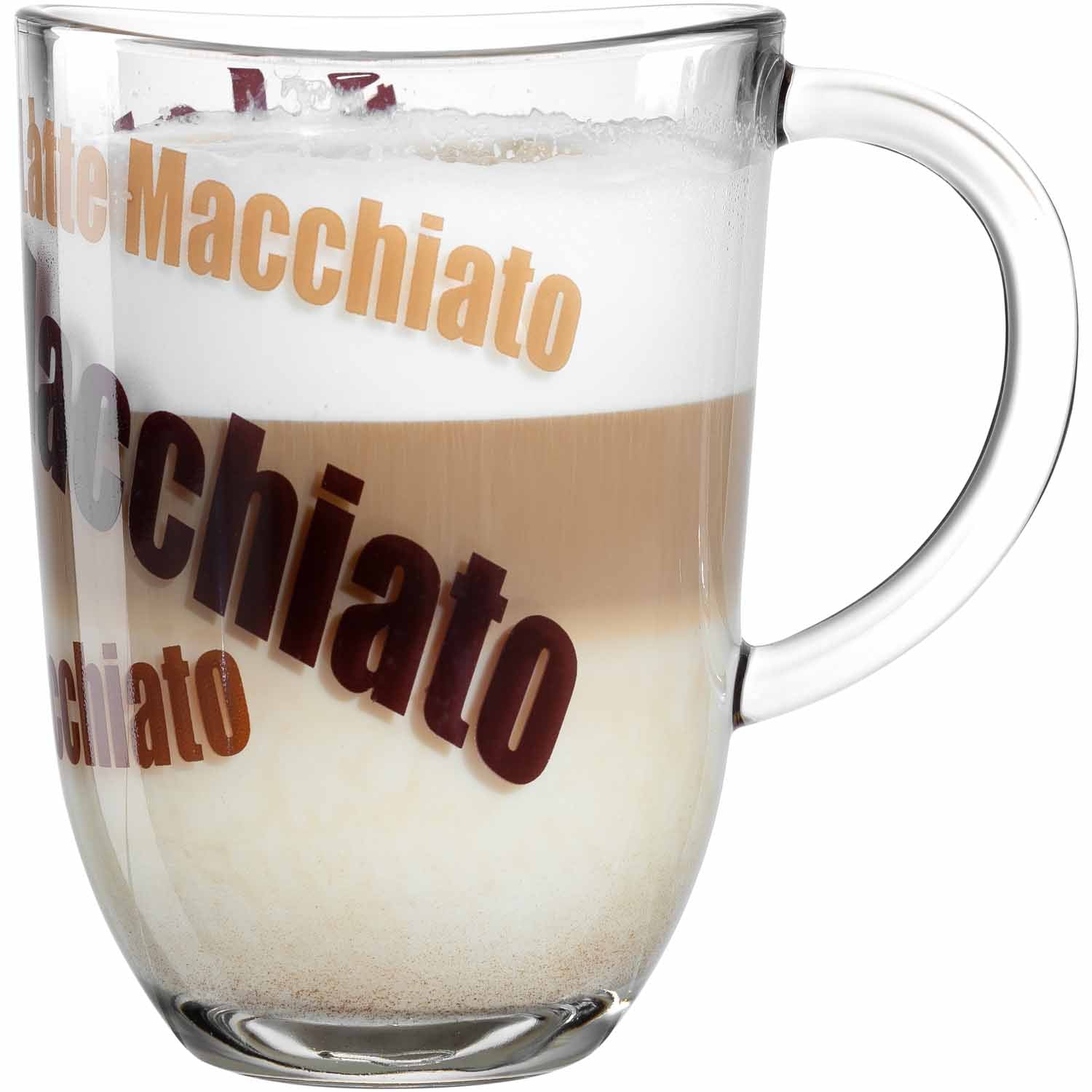 Latte Macchiato Tasse NAPOLI 380ml 3farbig