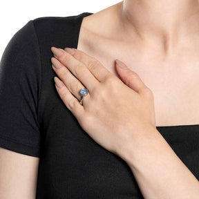 Ring BEA 19 grau blau